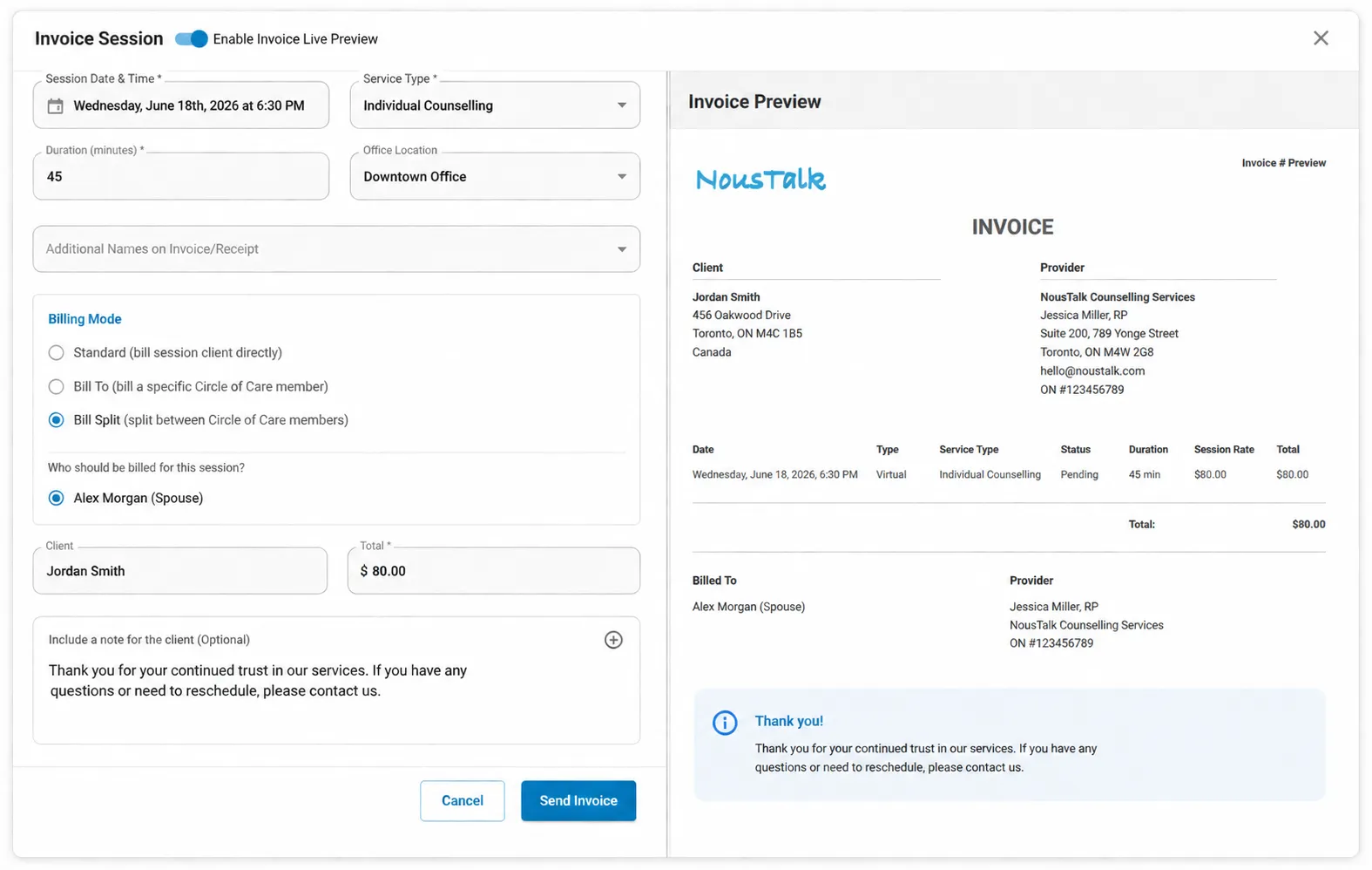 Unified Professional Invoicing